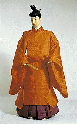man in heian period kimono