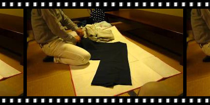youtube thumbnail of How to fold men's Kimono by Sannosuke Yanagiya