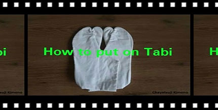 youtube thumbnail of wearing tabi
